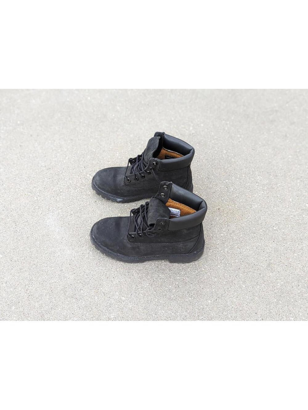 Timberland 6" Premium Waterproof Boot - Black Nubuck TB012907 Size 4.5 w/ Box